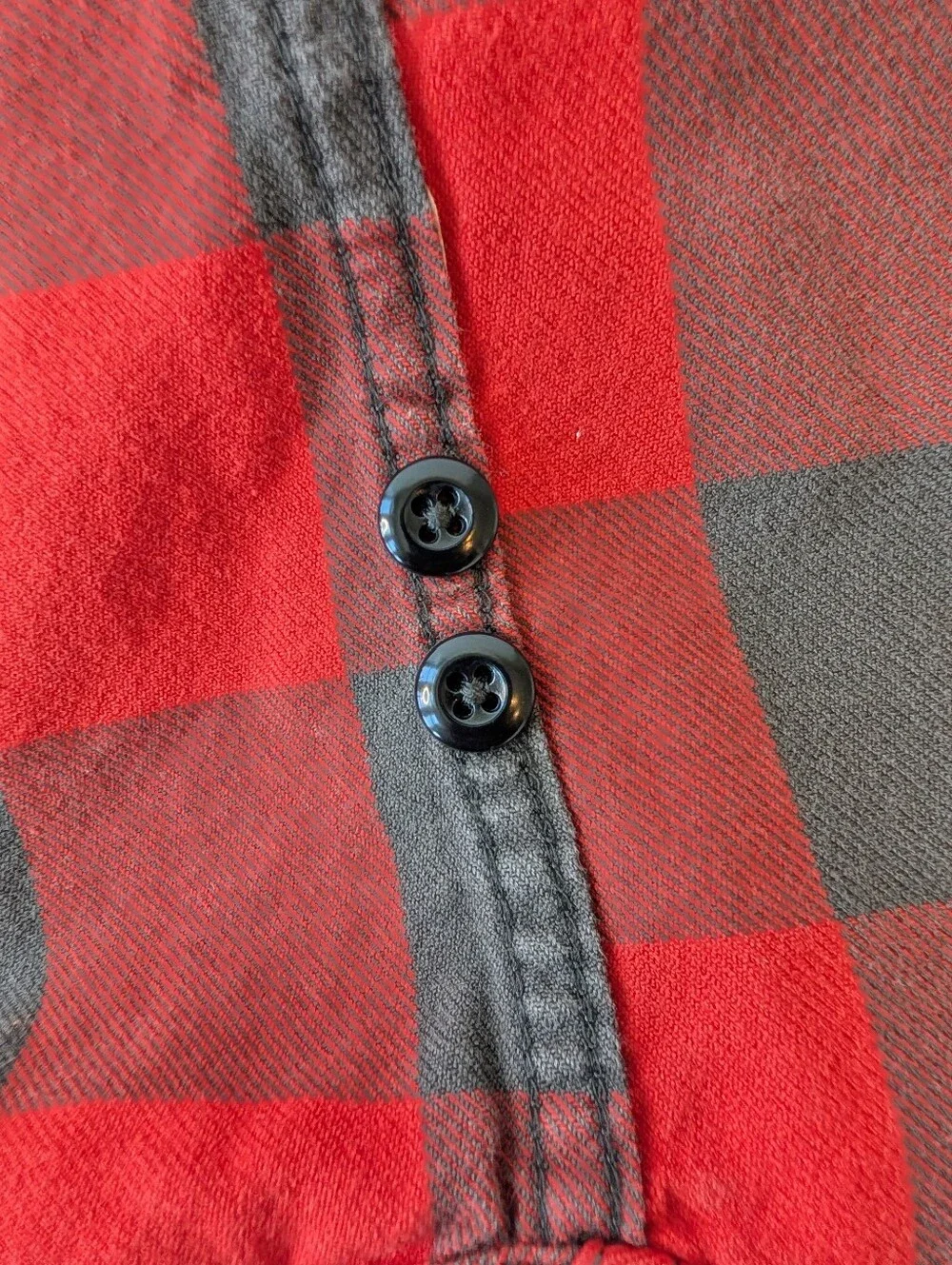 J. Crew Red and Gray Buffalo Plaid Shirt